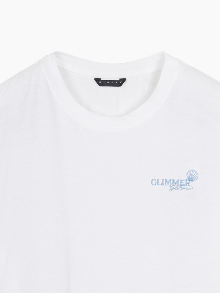 T-SHIRT - sisley k short sleeve t-shirt - Creamy White | Sisley K image number 3